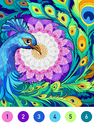 Mandala Color by Number Book screenshot 3
