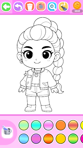 Princess Coloring Book Glitter screenshot 1