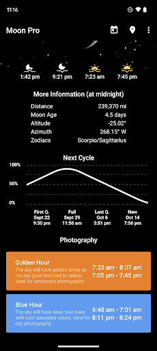My Moon Phase Pro screenshot 3
