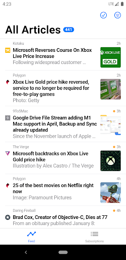 Fluent Reader Lite - RSS Clien screenshot 8