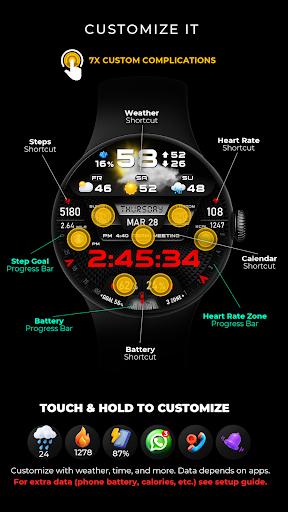 PER27 Digital Watch Face screenshot 6