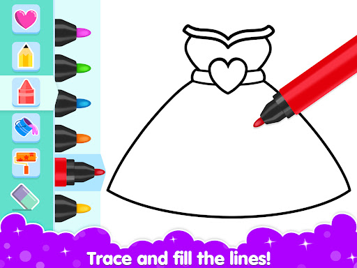 Coloring and Drawing For Girls screenshot 7