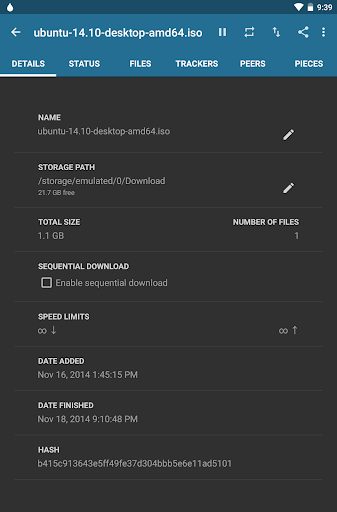 Flud - Torrent Downloader screenshot 7