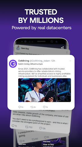 GoMining: Mining, Using BTC screenshot 5
