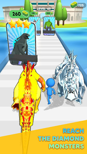 Monster Draft : Merge Runner screenshot 1