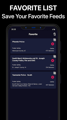 Police Scanner Pro - App screenshot 8