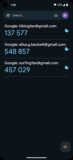 Google Authenticator screenshot 5