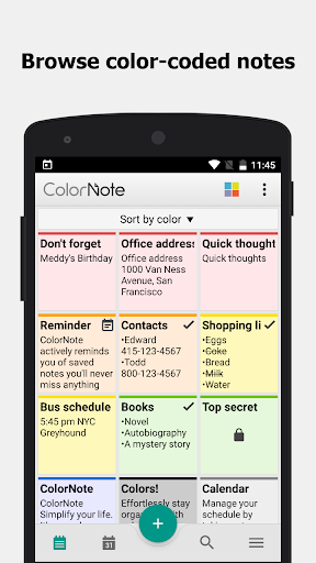ColorNote Notepad Notes screenshot 3
