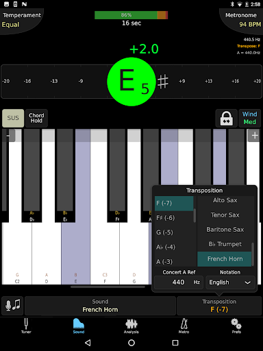 TonalEnergy Tuner & Metronome screenshot 4