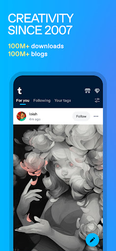 Tumblr Social Media & Art Blog screenshot 2