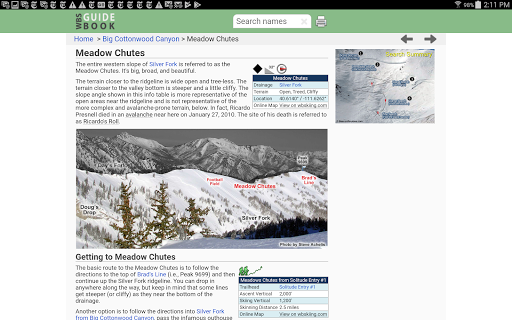 Wasatch Backcountry Skiing Map screenshot 4