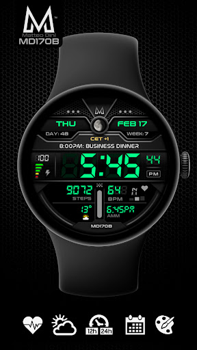 MD170B Digital watch face screenshot 9
