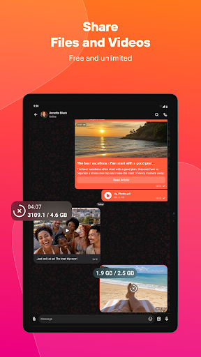 Online chat, calls - Gem Space screenshot 11