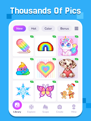 Pixel Coloring-Color by number screenshot 11