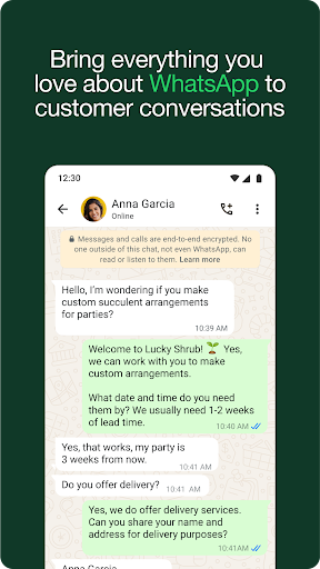 WhatsApp Business screenshot 2