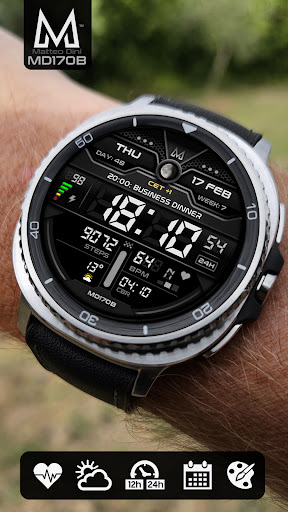 MD170B Digital watch face screenshot 14