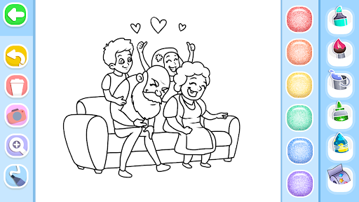 Family Love Coloring Book screenshot 7