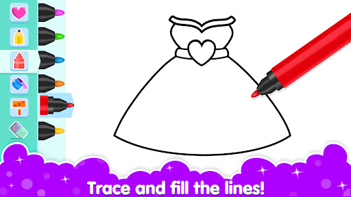 Coloring and Drawing For Girls screenshot 2