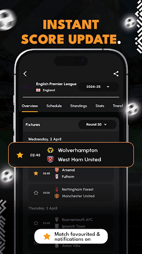 Live Soccer Scores - IGScore screenshot 1