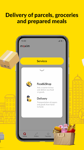 maxim — order a taxi & food screenshot 1