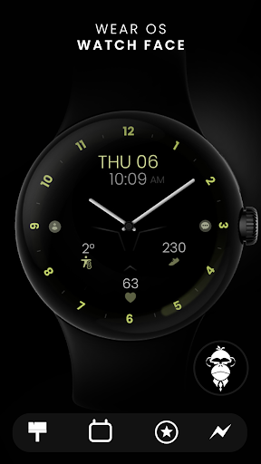 Minimal Black v30 Watch Face screenshot 1