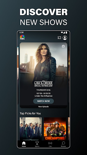 The NBC App - Stream TV Shows screenshot 1