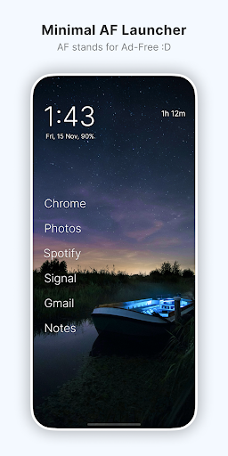 Olauncher. Minimal AF Launcher screenshot 1