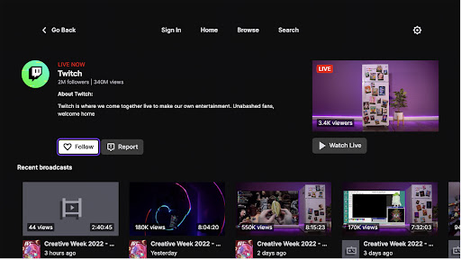 Twitch: Live Streaming screenshot 18