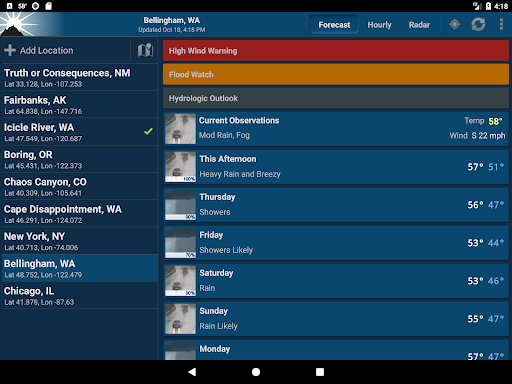 NOAA Weather Unofficial (Pro) screenshot 6