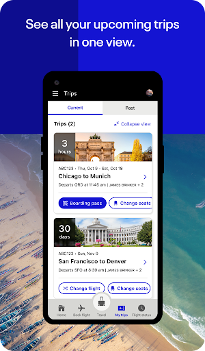 United Airlines screenshot 1