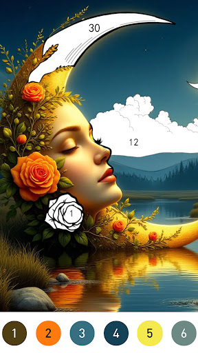 Fantasy Color By Number Game screenshot 3