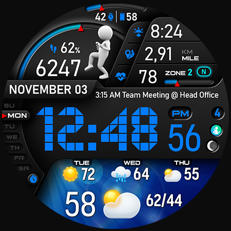 PER23 Digital Watch Face screenshot 47