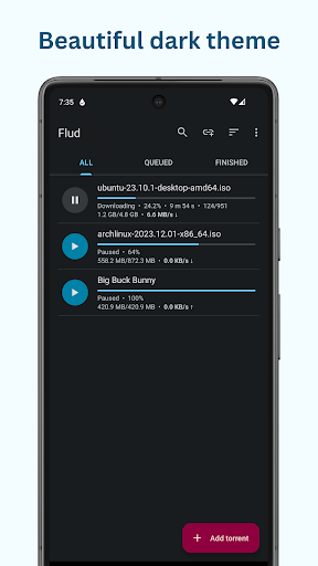 Flud - Torrent Downloader screenshot 5