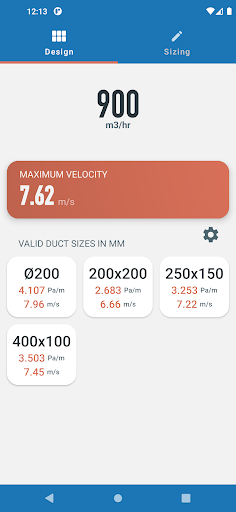 Ductulator - HVAC Duct Sizing screenshot 4