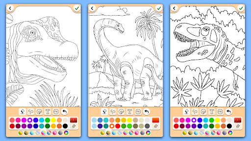 Dino Coloring Game screenshot 22