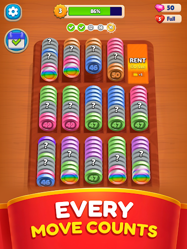 Pocket Sort: Coin Merge Puzzle screenshot 11