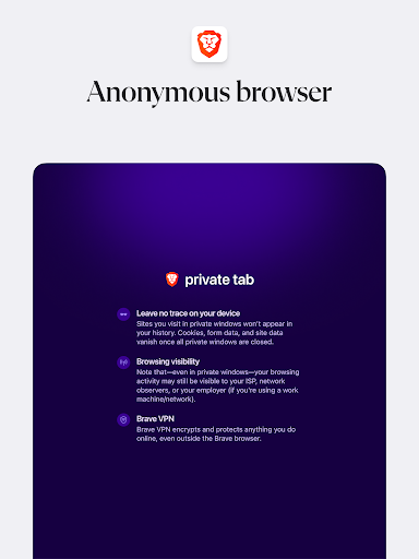 Brave Private Web Browser, VPN screenshot 10