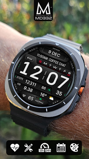 MD332 Digital watch face screenshot 1