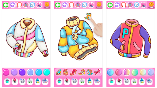 Dress Coloring Game Glitter screenshot 18