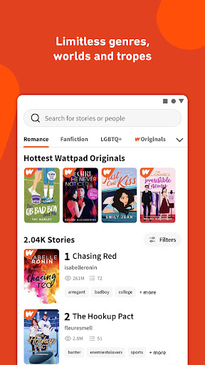 Wattpad - Read & Write Stories screenshot 1