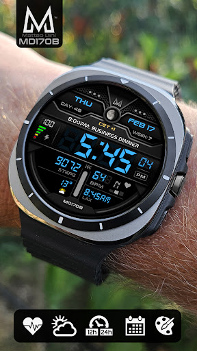 MD170B Digital watch face screenshot 13