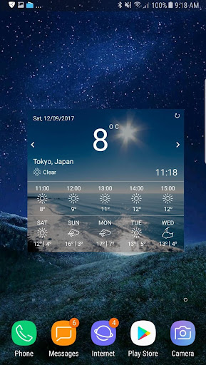 Weather app screenshot 1