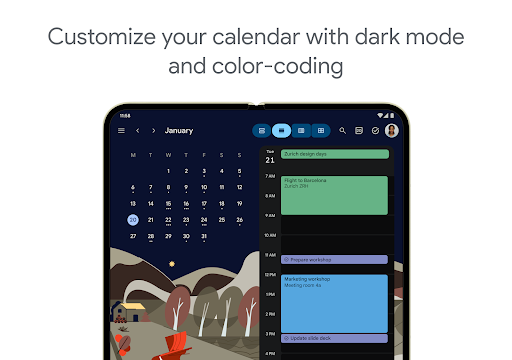 Google Calendar screenshot 1
