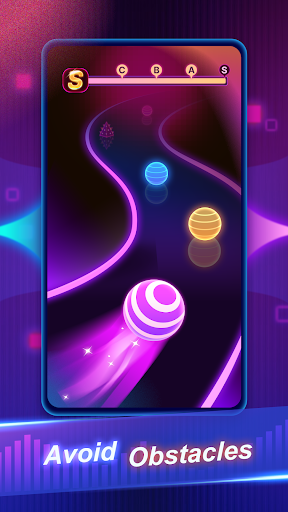 Rolling Music Ball: EDM Rush screenshot 1