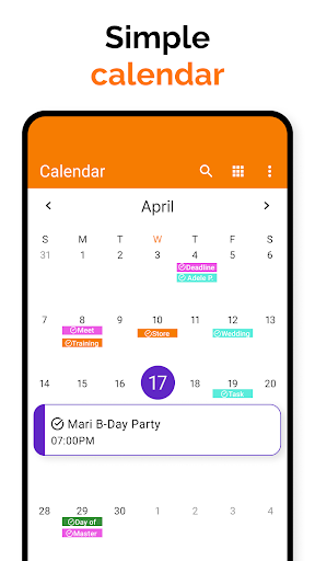 Simple Calendar screenshot 11