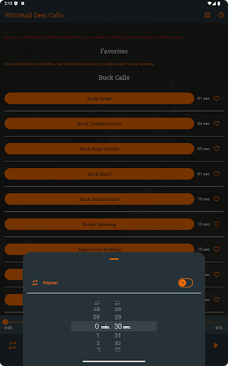 Whitetail Deer Calls Pro screenshot 2