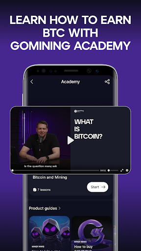 GoMining: Mining, Using BTC screenshot 4