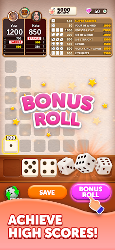 Farkle Dice Roll screenshot 1