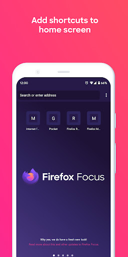 Firefox Focus: No Fuss Browser screenshot 1