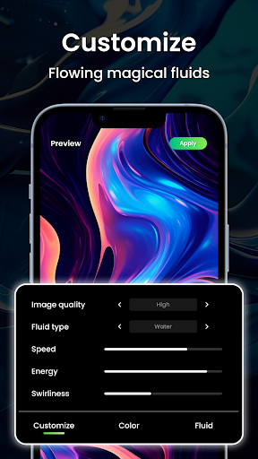 Magic Fluid Live Wallpapers 5D screenshot 3